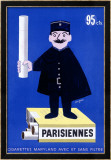 Cigarettes parisiennes Estampe encadrée par Raymond Savignac