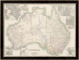 Australia Map 1880 Limited Edition Framed Print by Keith Johnston