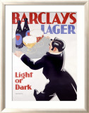 Barclays Lager Lámina giclée enmarcada por Tom Purvis