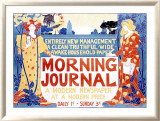 Journal du matin Estampe encadrée par Louis John Rhead