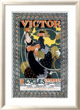 Bicicletas Victor Lámina giclée enmarcada por William H. Bradley
