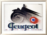 Peugeot Estampe encadrée par Charles Loupot