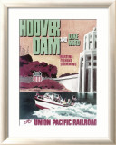 Union Pacific, Hoover Dam and Lake Mead Estampe encadrée