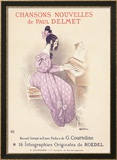 Chansons Nouvelles Piano Song Inramat gicléetryck av Roedel Chansons Nouvelles Piano Song Inramat gicléetryck av Roedel