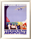 La Fleche d'Argent, Aeropostale Lámina giclée enmarcada