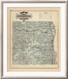 Map of Houston County, Minnesota, c.1874 Framed Giclee Print by A. T. Andreas