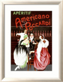 Aperitif Americano Poccardi Estampe encadrée par Leonetto Cappiello