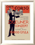 Cafe Corzo Violin Concert Estampe encadrée