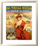 Eaux Minerales Naturelles Lámina giclée enmarcada