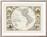 Western Hemisphere Oprawiony wydruk edycji limitowanej autor John Tallis Western Hemisphere Oprawiony wydruk edycji limitowanej autor John Tallis