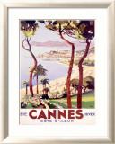Cannes Lámina giclée enmarcada por Peri