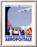 Postal aérea Lámina giclée enmarcada