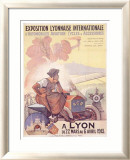 Exposition Lyonnaise Estampe encadrée par Marcellin Auzolle