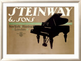 Steinway and Sons Estampe encadrée par Lucian Bernhard