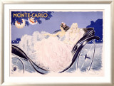 Monte Carlo Framed Giclee Print by Louis Icart