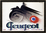 Peugeot Estampe encadrée par Charles Loupot