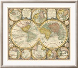 Antique World Globes Prints