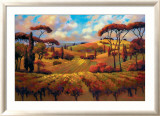 Evening Vineyard Art par Teresa Saia
