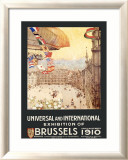 Universal and International Exhibition of Brussels Lámina giclée enmarcada