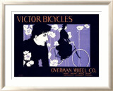 Bicyclettes Victor Estampe encadrée par William H. Bradley
