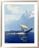 Northern Pacific Railroad, Alaska Lámina giclée enmarcada Northern Pacific Railroad, Alaska Lámina giclée enmarcada