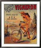 Cycles Vigneron Gerahmter Giclée-Druck von Charles Verneau
