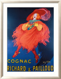 Cognac Richard Estampe encadrée par Jean D' Ylen