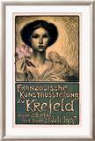 Franzosische Kunstausstellung zu Krefeld Lámina giclée enmarcada por Théophile Alexandre Steinlen