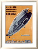 Russian Dirigible Airship Poster Lámina giclée enmarcada Russian Dirigible Airship Poster Lámina giclée enmarcada