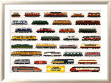 Trains modernes Affiches