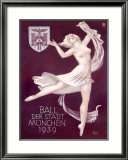Ball Der Stadt Munchen Framed Giclee Print by Richard Klein