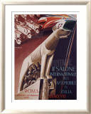 2nd Salone Automobile Italia Framed Giclee Print by Giuseppe Riccobaldi