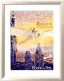 Große Flugwoche Gerahmter Giclée-Druck von Charles Rambert