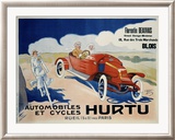 Hurtu Automobiles et Cycles Lámina giclée enmarcada por O'Galop