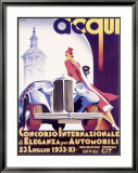 Concorso di Eleganza Per Automobili Framed Giclee Print by F Romoli