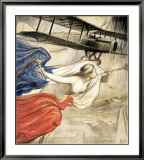 Locomotion Aerienne Framed Giclee Print by Fouqueray 