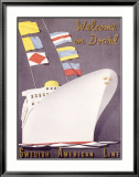 Swedish American Ocean Line Lámina giclée enmarcada Swedish American Ocean Line Lámina giclée enmarcada