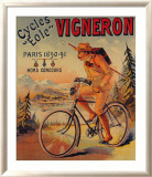 Cycles Vigneron Gerahmter Giclée-Druck von Charles Verneau