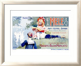 Mele-Abiti E Vestine Indrammet giclee-tryk