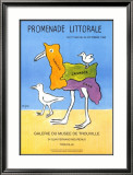 Promenade Littorale Posters par Raymond Savignac