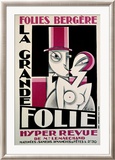 Folies-Bergere, La Grande Folie Indrammet giclee-tryk af Pico