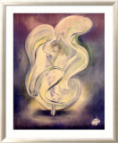 Loïe Fuller, Folies Bergère Estampe encadrée par Bac (Ferdinand Sigismond Bach) 