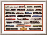 Train Steam Locomotives Posters