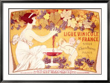 Liga vinícola de Francia Lámina giclée enmarcada por Manuel Orazi Liga vinícola de Francia Lámina giclée enmarcada por Manuel Orazi