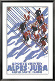 Sports D'Hiver Lámina enmarcada de edición limitada por Eric De Coulon Sports D'Hiver Lámina enmarcada de edición limitada por Eric De Coulon