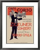 Cafe Corzo Violin Concert Estampe encadrée