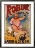 Robur Quinquina Estampe encadrée par Albert Guillaume