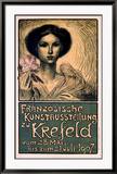 Franzosische Kunstausstellung zu Krefeld Estampe encadrée par Théophile Alexandre Steinlen