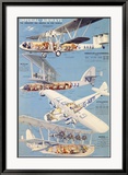 Imperial Airways Estampe encadrée