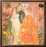 Freunddinnen Posters by Gustav Klimt